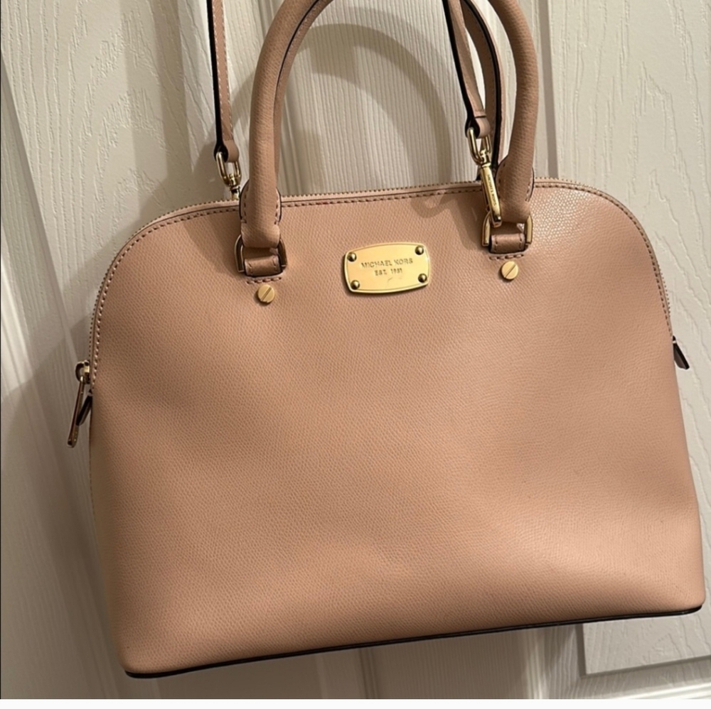 Michael Kors Soft Pink Leather Satchel - Picture 9 of 16